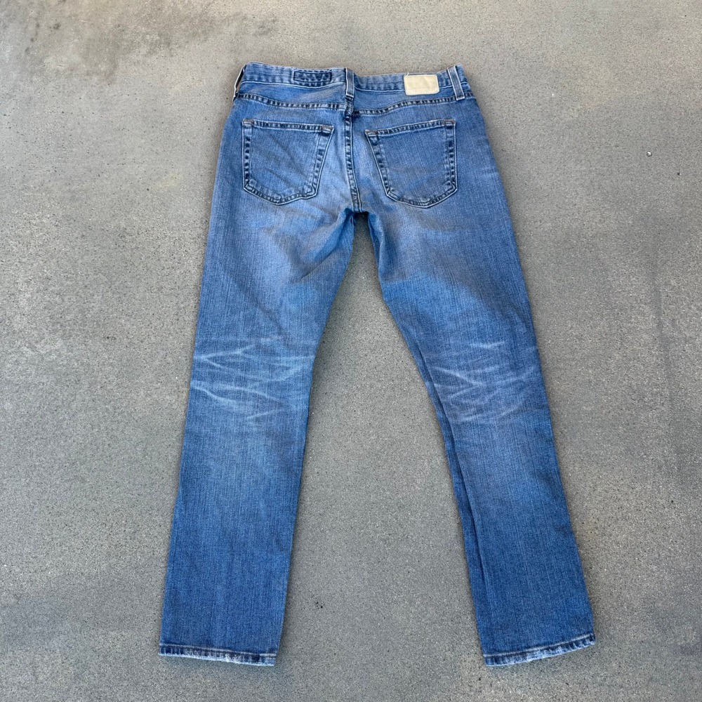 AG Adriano Goldschmied The Ex-Boyfriend Slim Distressed Blue Jeans 26R